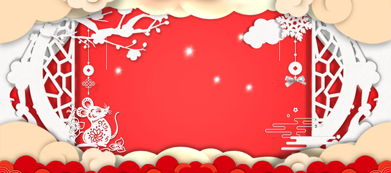 中国风剪纸花窗高清图片，复古JPG/PSD设计素材，新年背景素材下载
