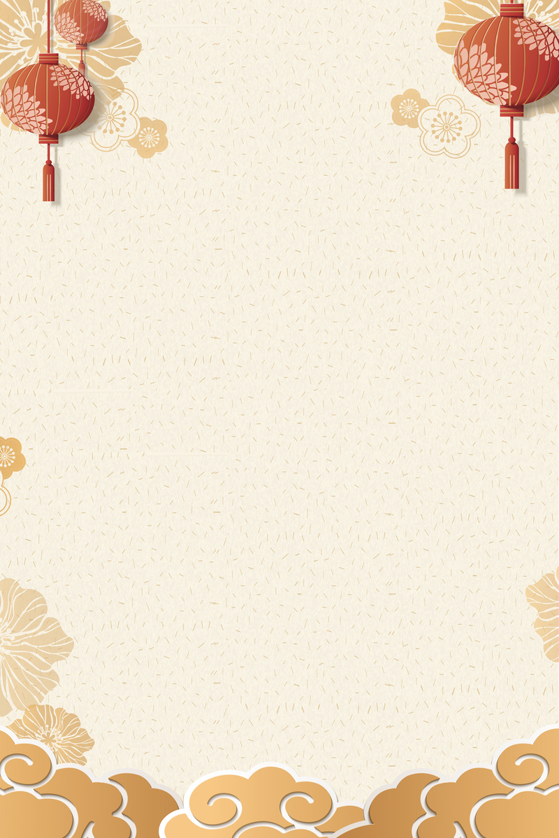 简约灯笼新年背景，复古中国风高清JPG素材下载