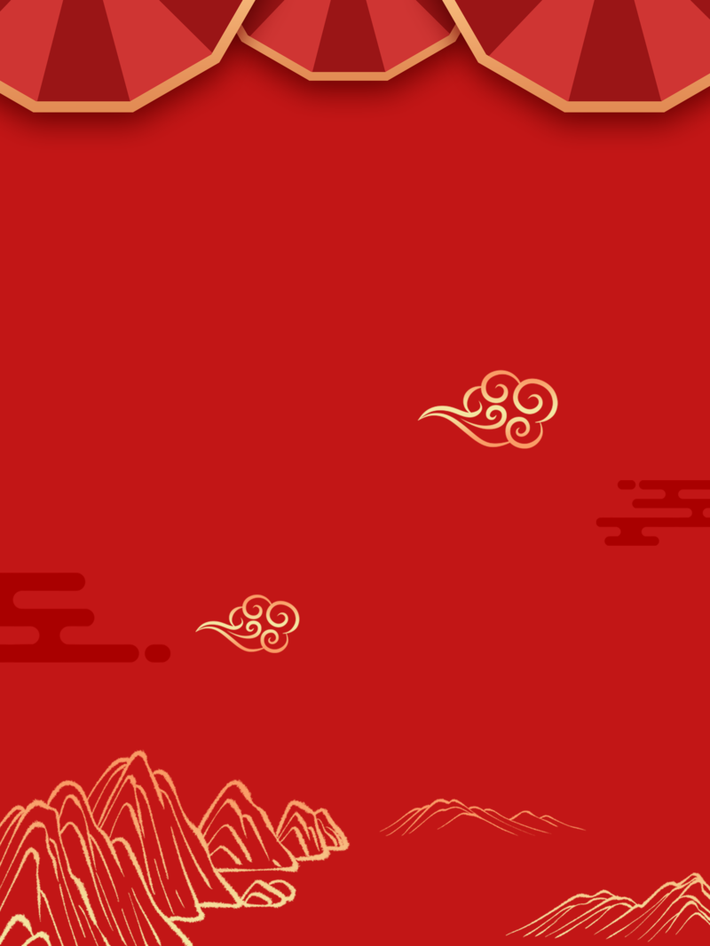 2022年复古中国风新年喜庆海报，高清JPG与PSD设计素材下载