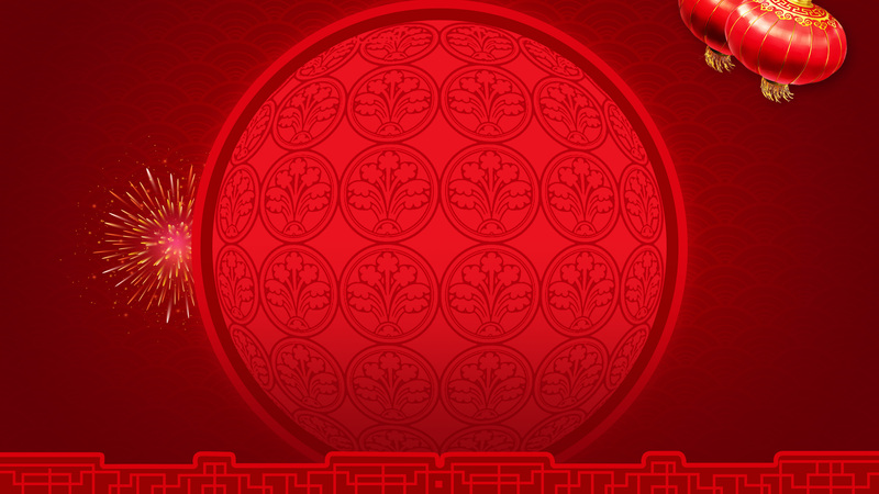红色灯笼背景高清图，电商狂欢设计素材，JPG/PSD格式下载