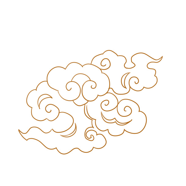 中国风手绘水墨山水与徽派建筑，3张高清PNG透明装饰图片素材，免费下载