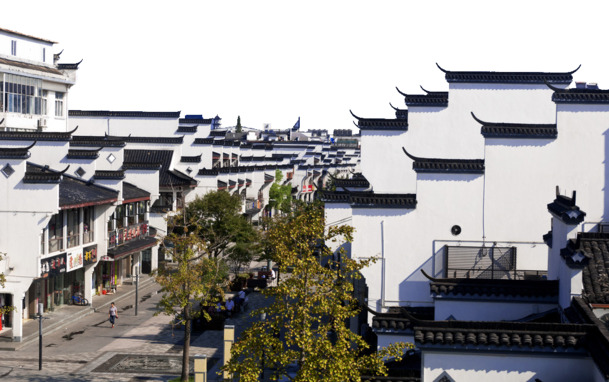 衢州徽派建筑PNG透明图，中国风装饰元素，高清素材免费下载