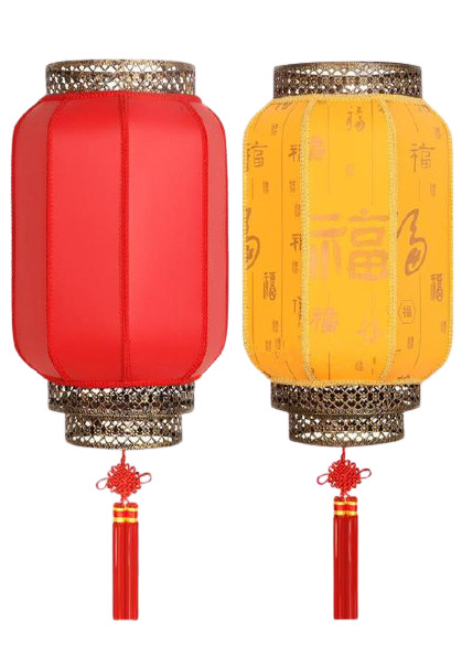 中国风户外灯笼PNG透明图，防水防晒仿古设计，高清素材免费下载