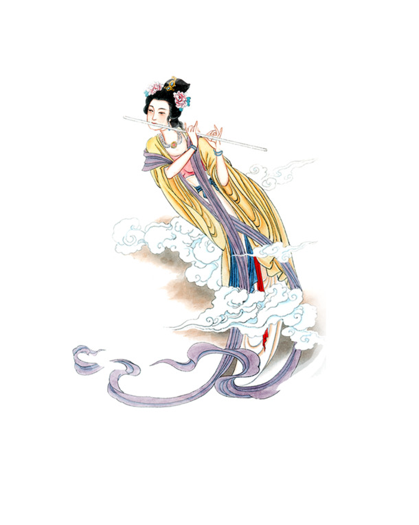 中秋佳节嫦娥PNG透明图，高清素材助力节日设计，免费下载