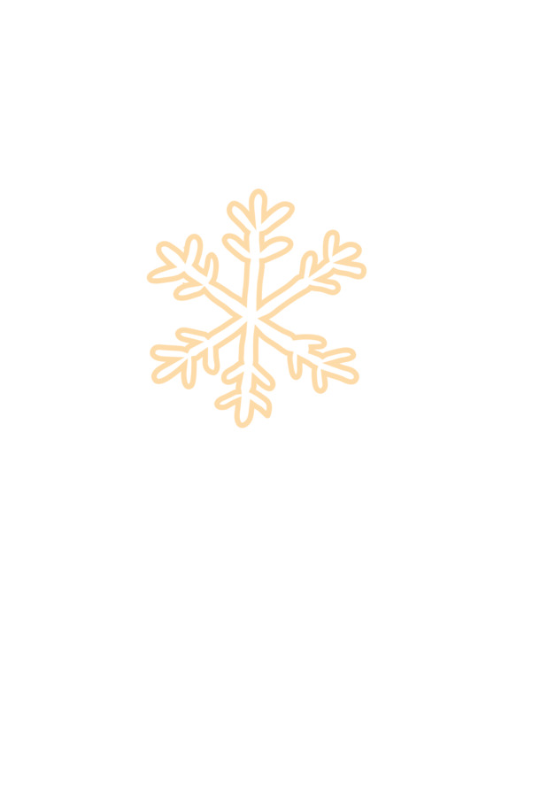 元旦圣诞金雪花PNG素材，高清透明可爱图片，节日设计元素免费下载