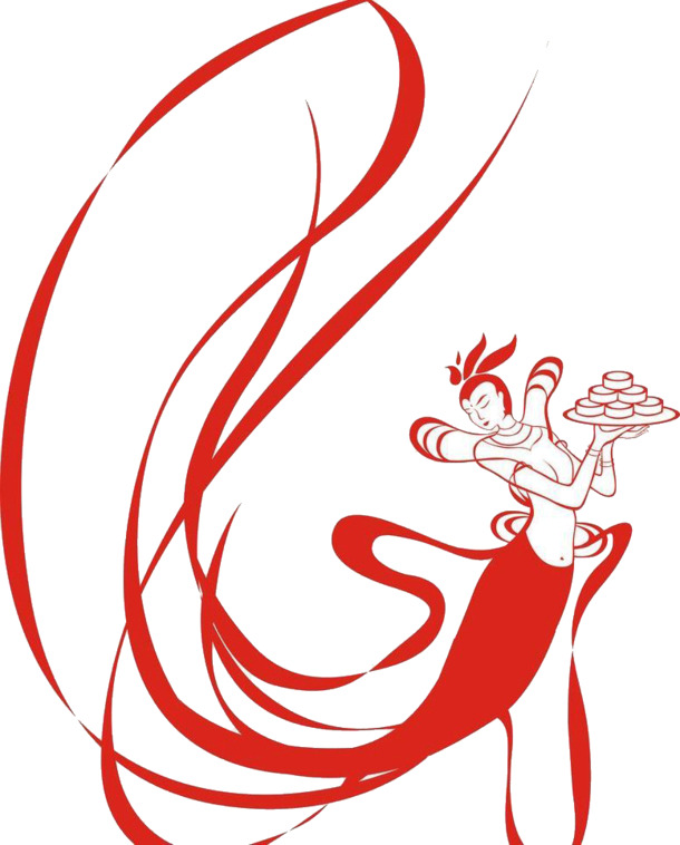 嫦娥捧月饼PNG透明图，中秋节高清素材，免费下载