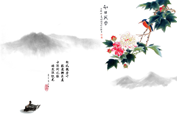 中国复古风高清PNG透明图片，中国风装饰元素，设计素材下载