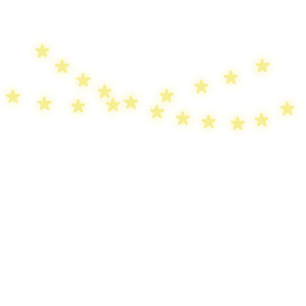 星形彩灯PNG透明图，高清节日素材，圣诞设计必备下载
