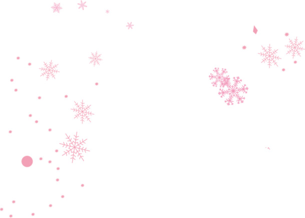 粉色雪花PNG透明图，圣诞节日元素，高清PSD设计素材下载
