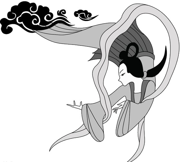中秋节嫦娥PNG透明图片，高清节日元素，设计素材免费下载