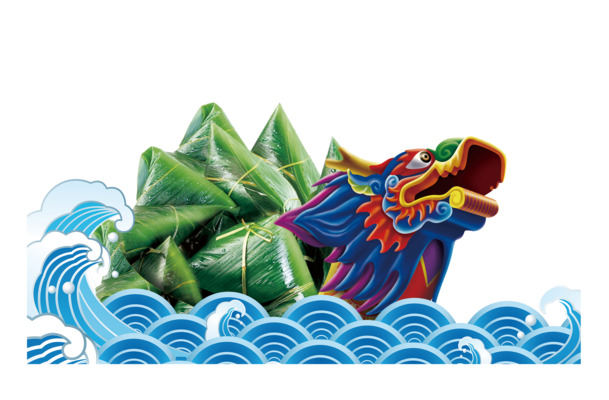 端午节龙舟PNG透明图片，高清节日元素，设计素材免费下载