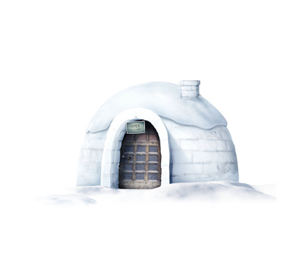 圣诞小雪屋PNG透明图，高清节日元素，设计素材免费下载