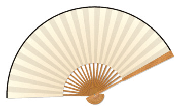 古风纸扇PNG素材，高清透明折扇，中国风装饰元素下载