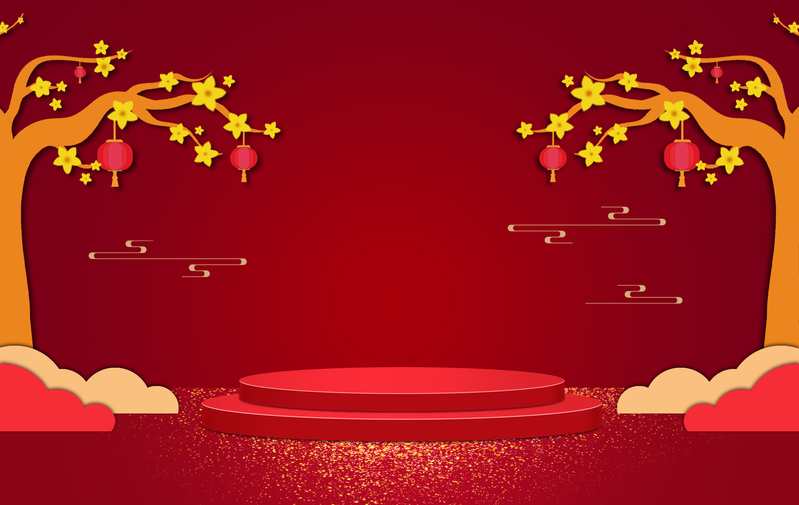 新春狂欢电商素材，精选高清JPG背景Banner图片下载