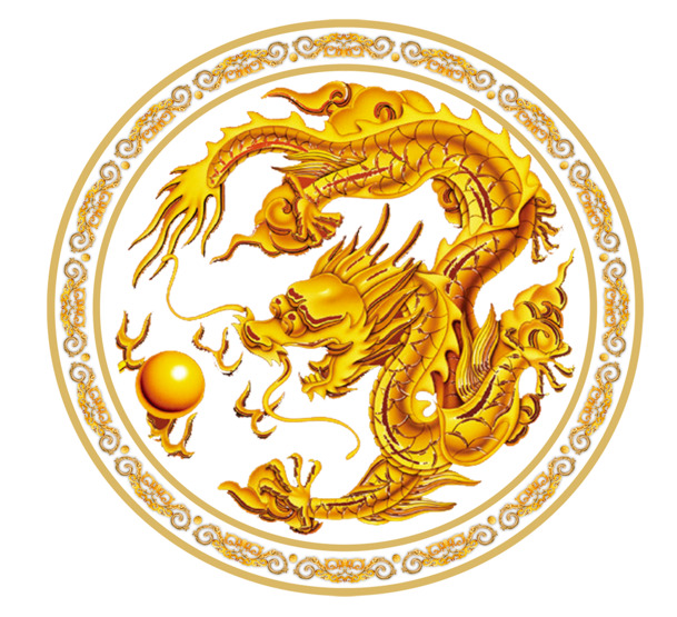 中国风龙吐珠PNG透明图，高清装饰元素，免费下载设计素材