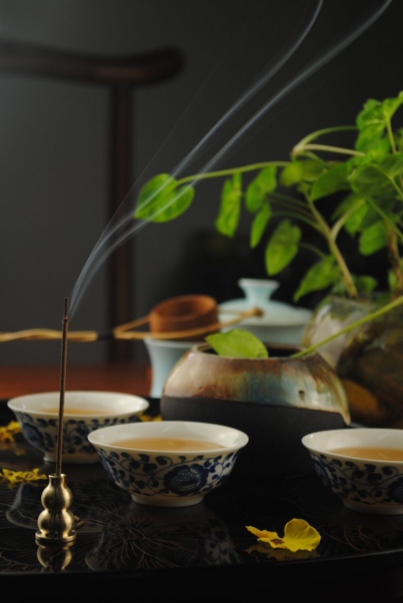 中国风茶水烟雾背景高清JPG，复古图片设计素材下载