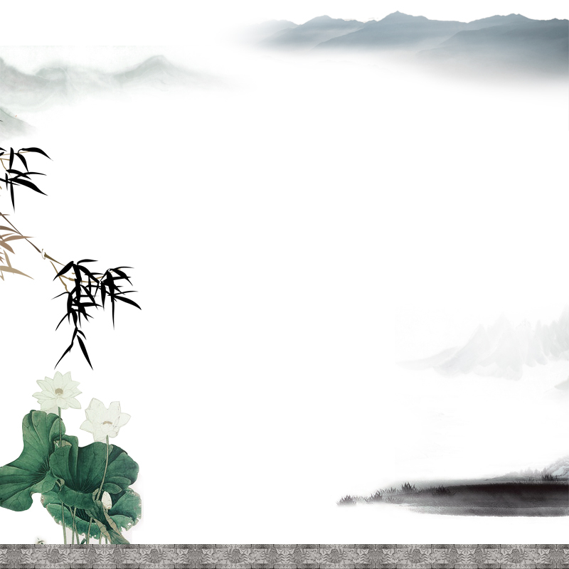 水墨中国风养生主图模板，复古PSD设计素材，高清JPG下载