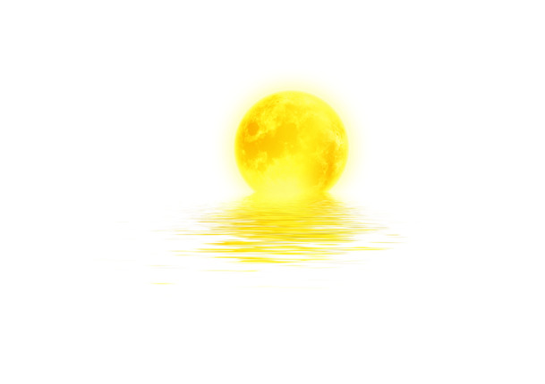 中秋佳节，海上明月PNG透明图，PSD设计素材免费下载