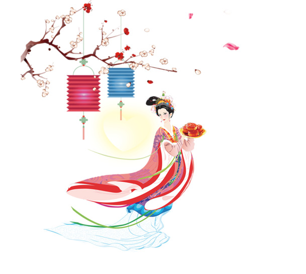 中秋节PSD/PNG高清透明素材，节日元素丰富，免费下载！