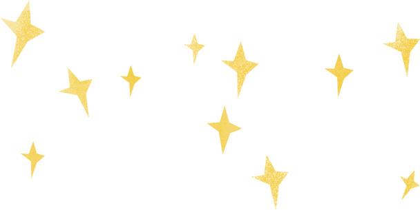 手绘星星高清PNG透明图，节日元素设计素材下载