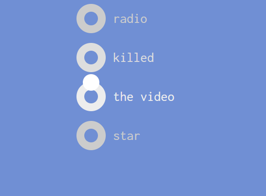 创意的自定义单选框Radiobox跳跃选择动画