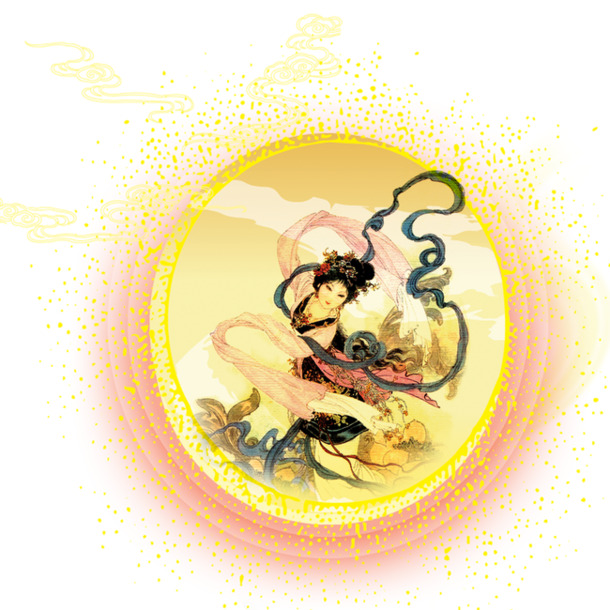 中秋节节日元素，高清PNG透明月亮图片，设计素材免费下载
