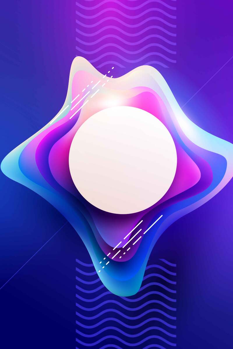蓝色抽象流体渐变立体图，高清JPG/PSD，电商狂欢设计素材下载
