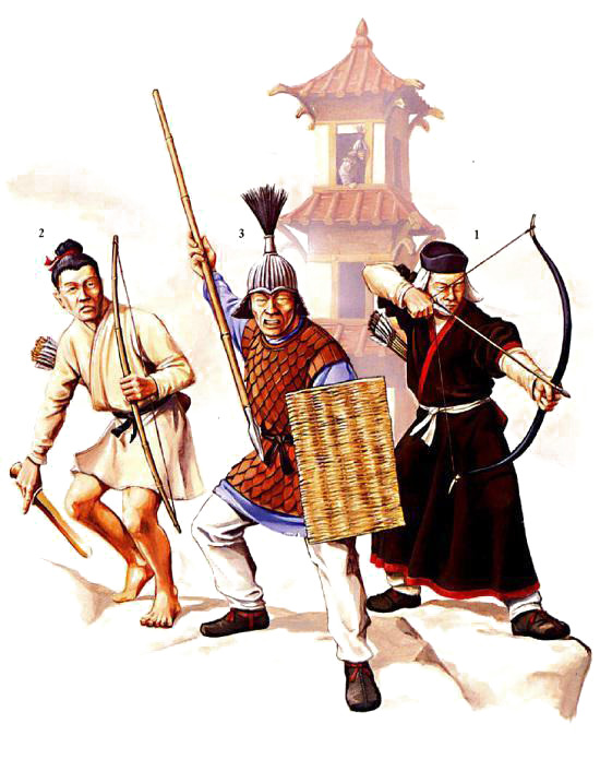 古代军人彩色PNG透明图，节日元素设计素材高清下载