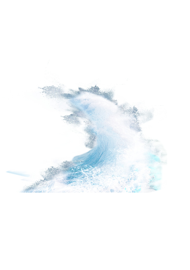 中国风波浪海浪浪花PNG透明高清图片，设计素材下载