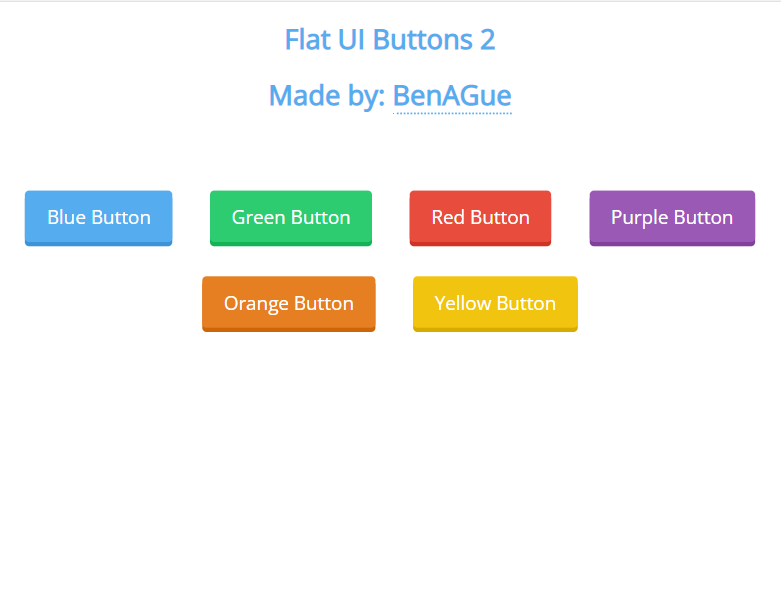 基于Flat UI风格的3D按钮样式