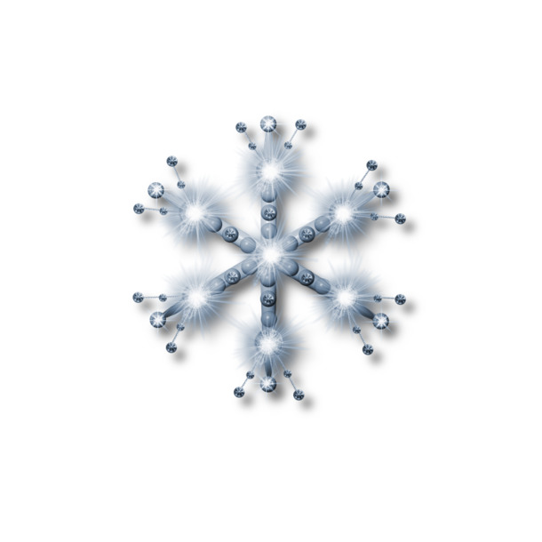 圣诞雪花PNG透明图，高清节日元素，设计素材免费下载