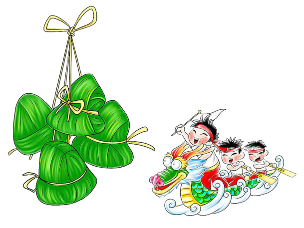 端午节必备，粽子龙舟高清PNG透明图，创意节日素材下载