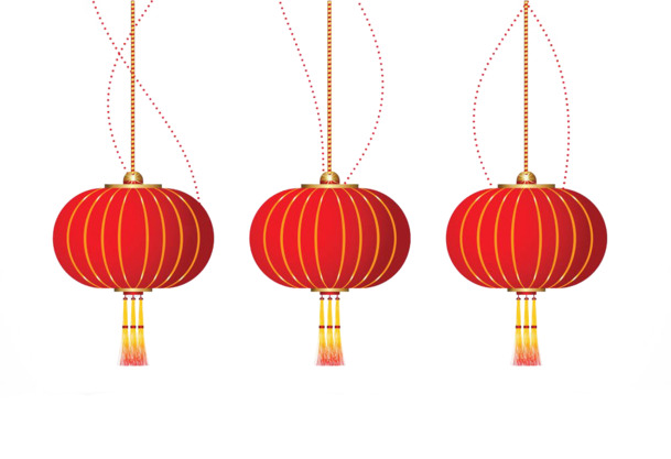 中秋灯笼PNG透明图，高清节日元素，设计素材免费下载