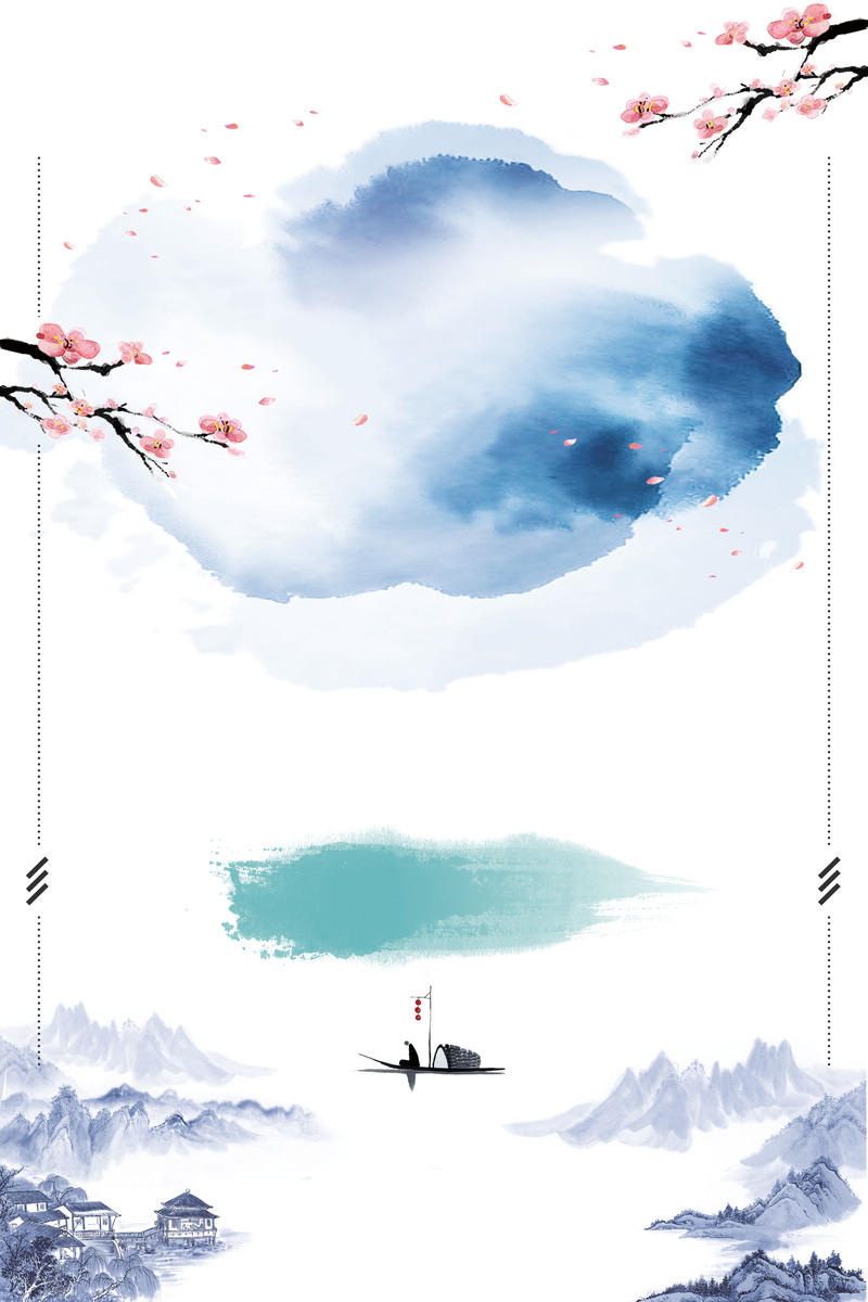 中国传统文化广告背景，复古中国风高清JPG图片素材免费下载