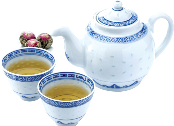 中国风茶壶茶杯PNG透明图，高清装饰元素，设计素材免费下载