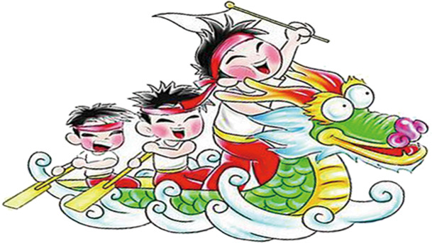 端午节龙舟卡通素材，高清PNG透明图片，丰富节日元素设计素材下载