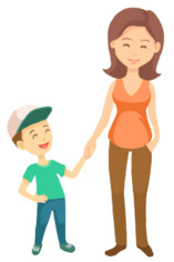 圣诞节透明PNG图片，妈妈主题高清素材免费下载