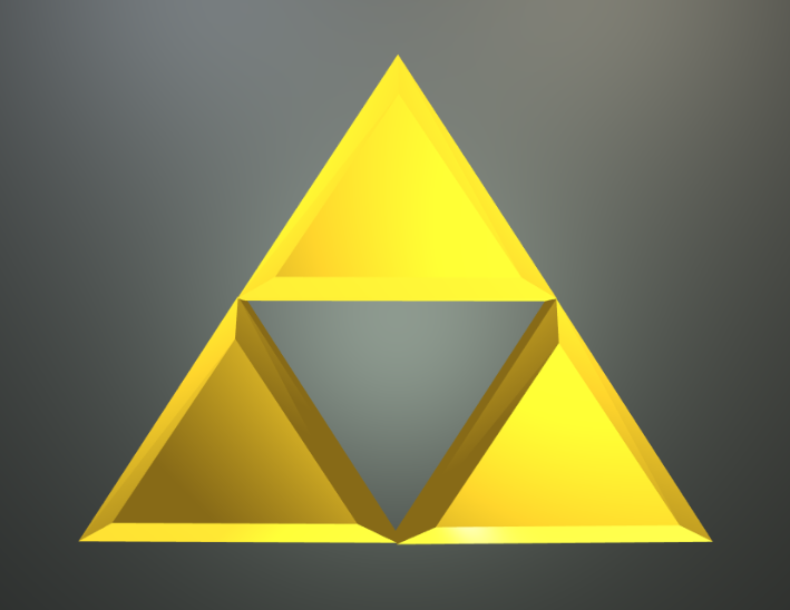 3D立体黄金三角形动画特效