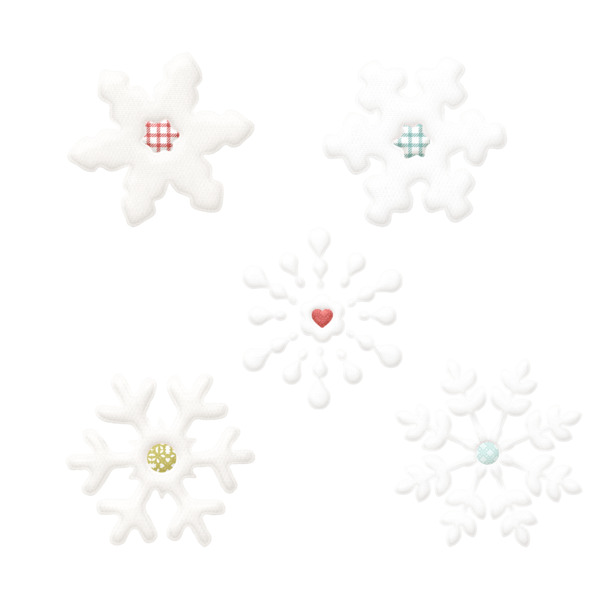 高清雪花PNG透明图，圣诞节日元素，设计素材免费下载
