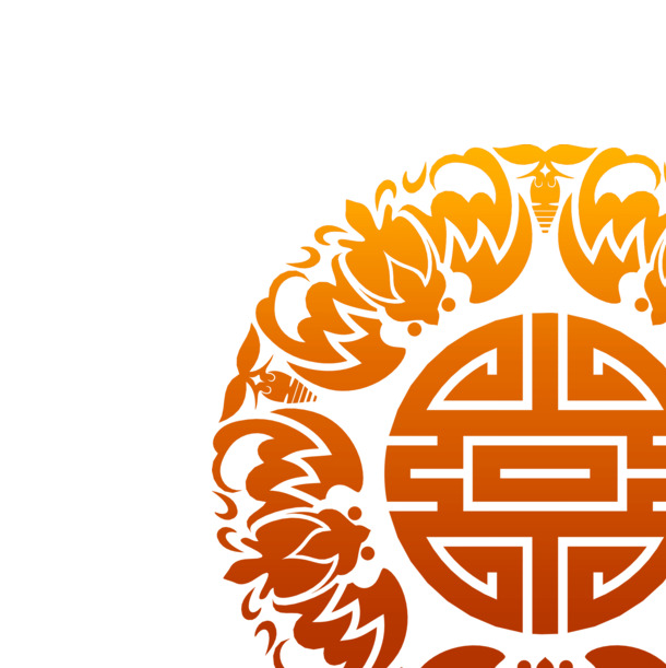 端午节复古花纹PNG透明图，高清淡雅设计素材免费下载