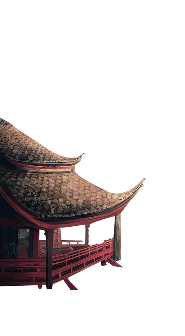 古风建筑PNG透明图，高清中国风装饰元素，设计素材免费下载