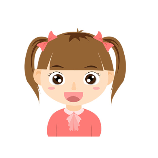 缤纷可爱六一儿童节促销海报，双马尾女孩PNG透明图，高清节日素材下载