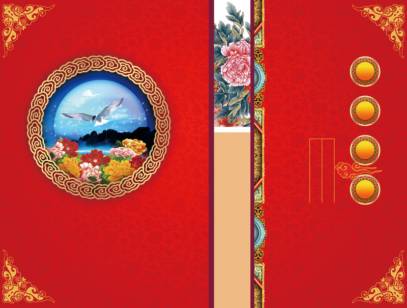 得月酒楼复古中国风菜谱封面PSD分层素材，高清JPG图片下载