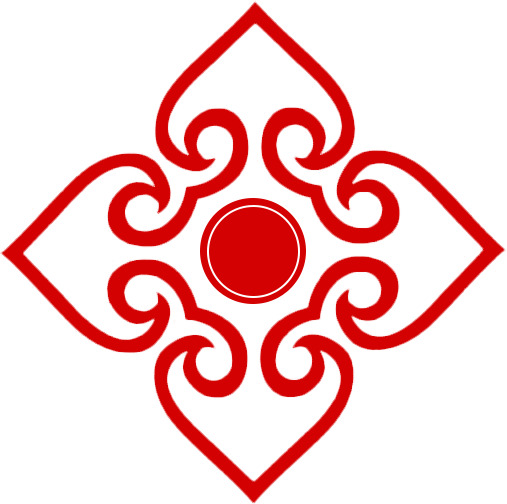 中国风装饰元素，高清PNG透明蒙古族花纹剪纸图片，设计素材免费下载