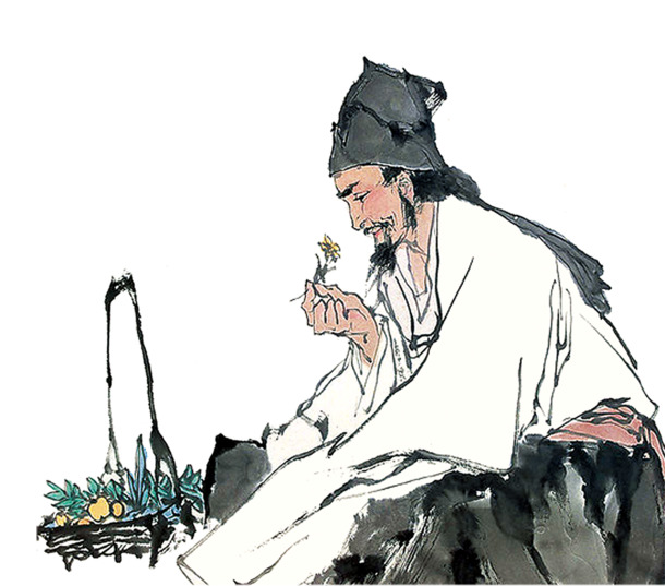 神农尝百草PNG透明图，中国风装饰元素，高清素材免费下载