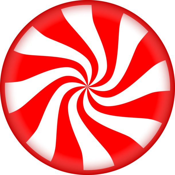 圣诞节圆形糖果PNG透明图，高清节日元素，设计素材免费下载