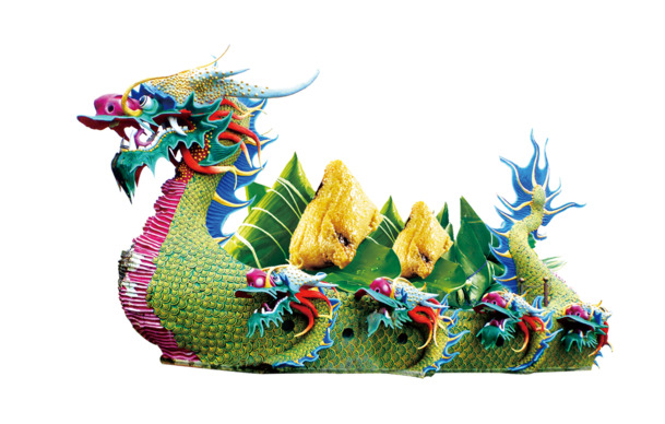 端午节专属，高清龙舟PNG透明图片与PSD设计素材，免费下载！