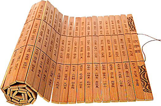 复古中国风竹简PNG透明图片，高清装饰元素，设计素材免费下载