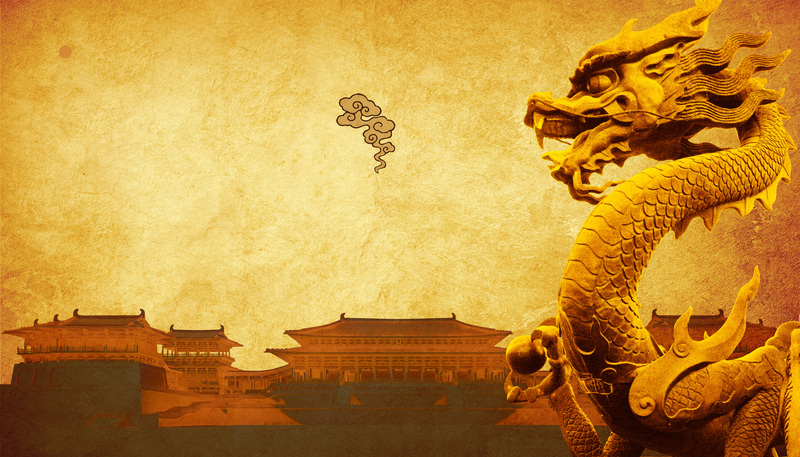 中国风古典云彩雕塑背景，复古高清JPG与PSD设计素材下载