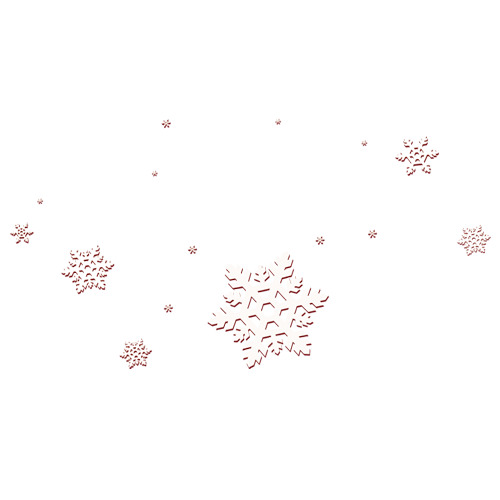 高清雪花PNG透明图，圣诞节节日元素，设计素材免费下载
